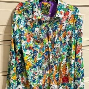 Men’s Robert Graham embroidered shirt